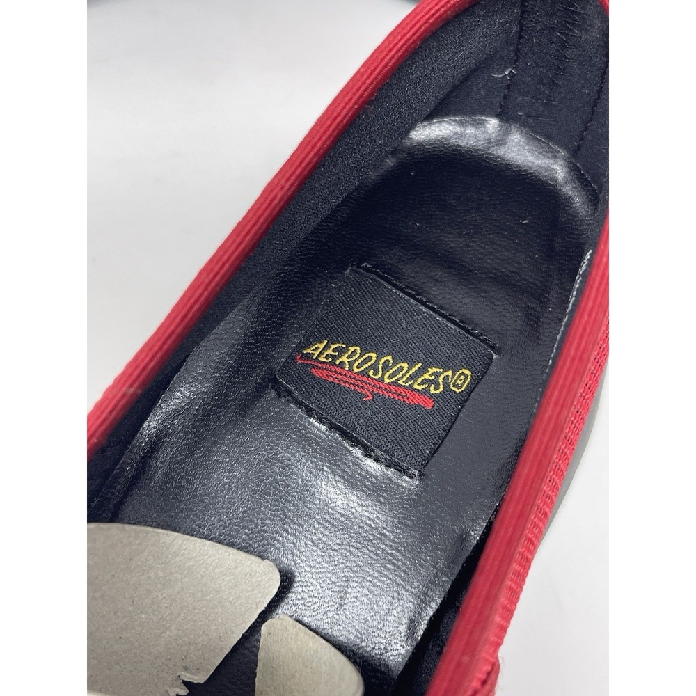 Vintage Aerosoles Main Stretch Red Slip On Shoes Womens Size 8B Comfort Casual - Picture 9 of 12